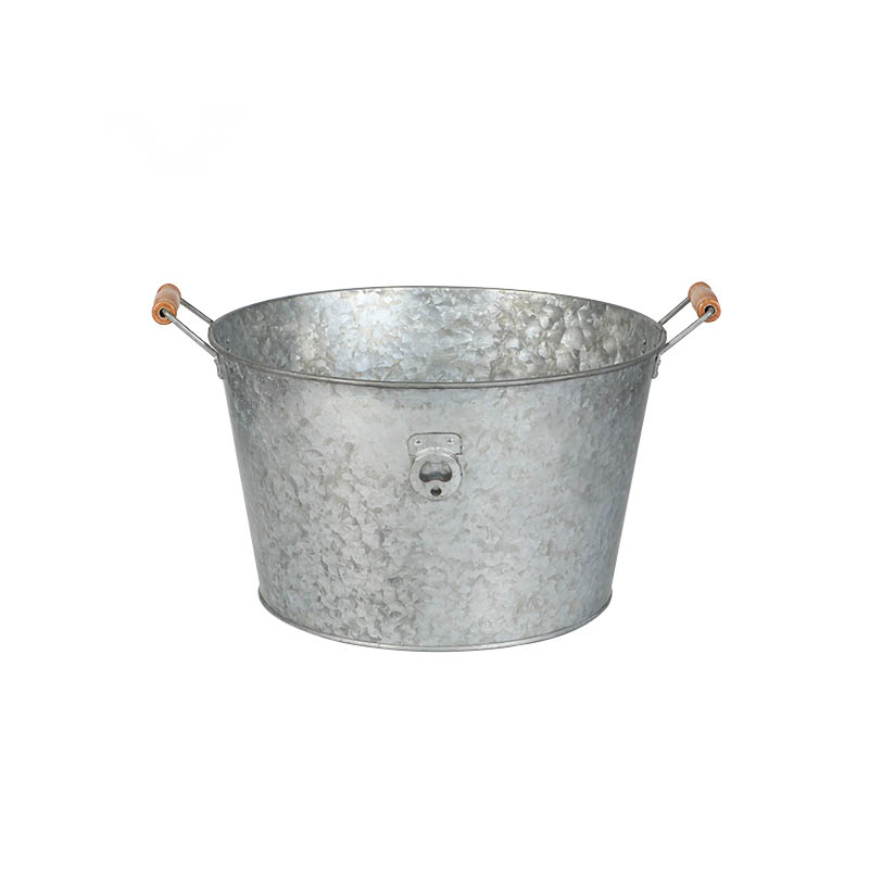 Big size Galvanized Rustic Pickling Metal tin Bucket